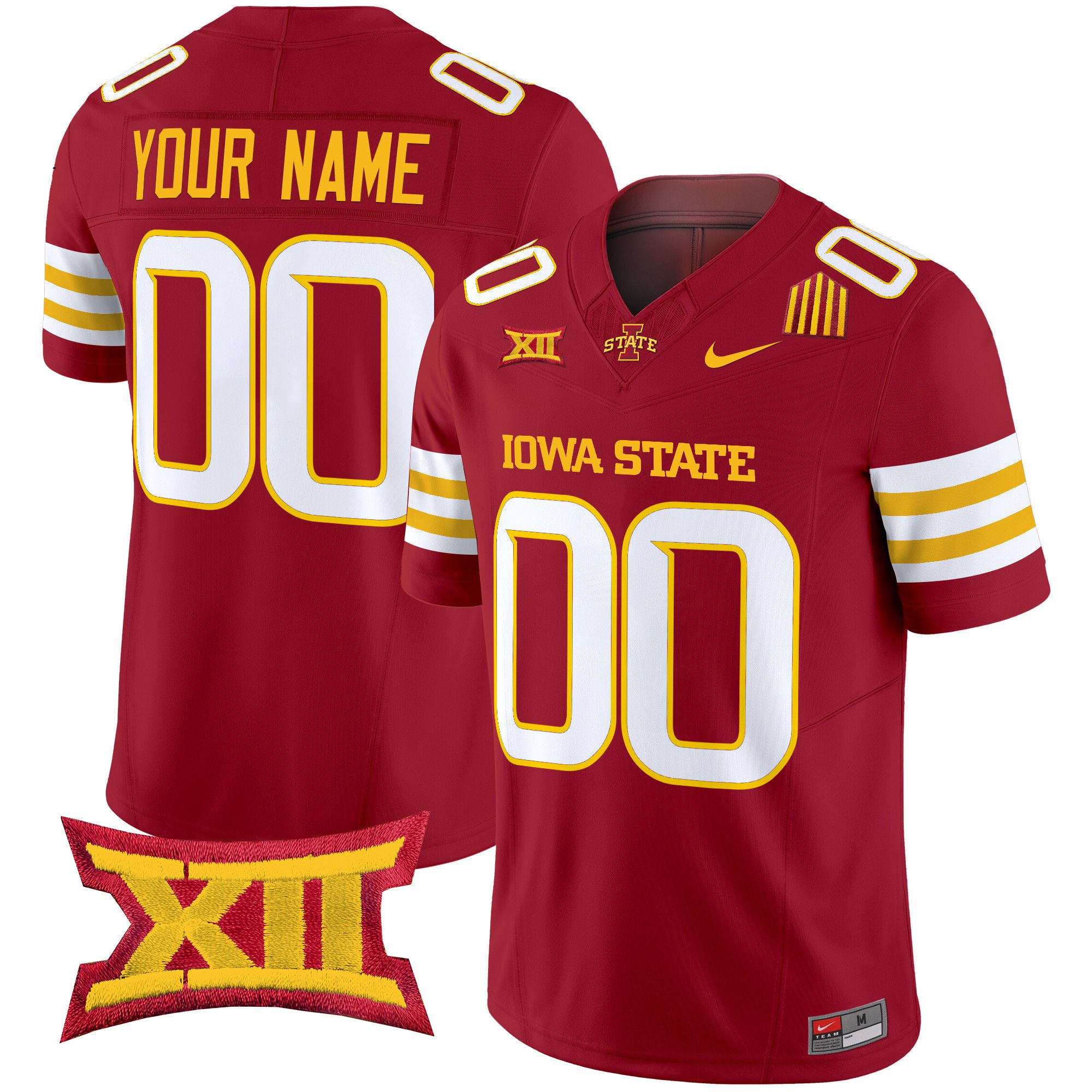 Men Iowa State Cyclones Red Nike 2024 Vapor Limited Custom NCAA Jersey style 1->customized ncaa jersey->Custom Jersey